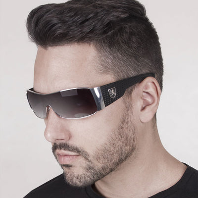 man wearing hardcore gangsta sunglasses